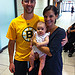 Greeting Chris, Lori & Charlie at the Airport